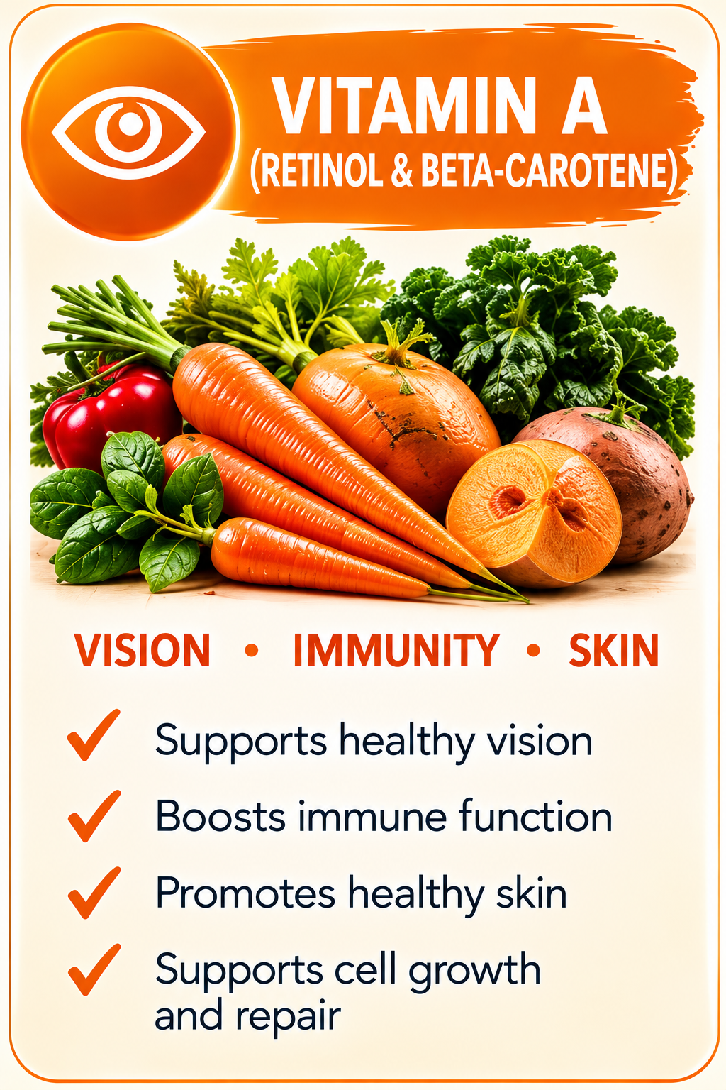 Vitamin A ingredient poster