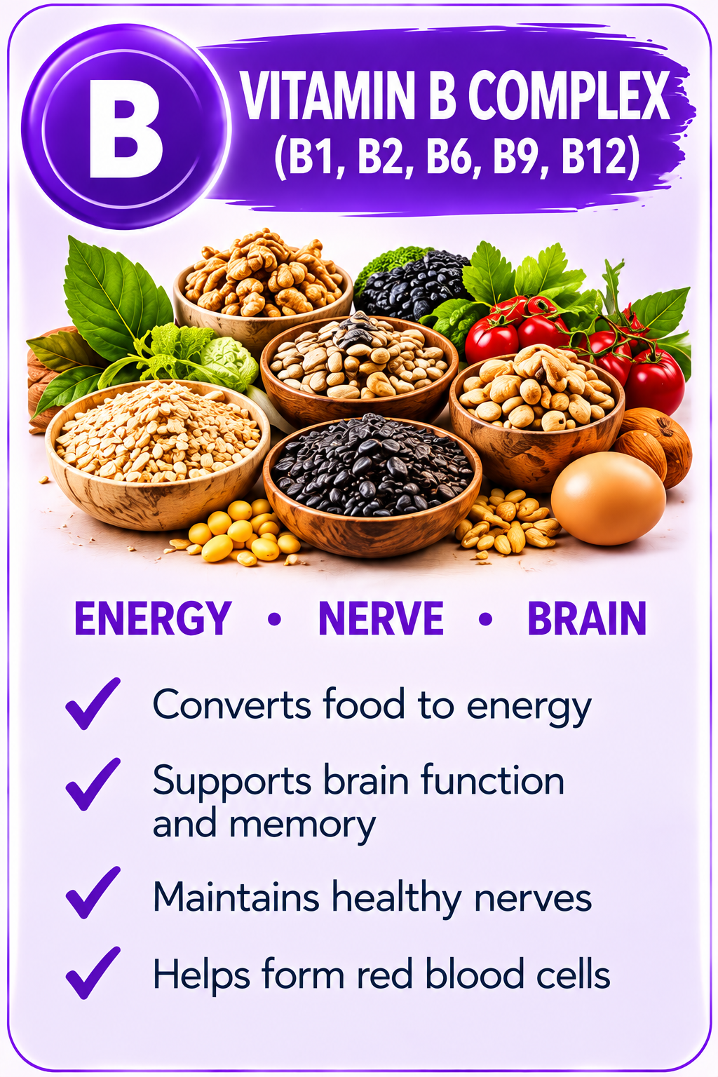 Vitamin B Complex ingredient poster